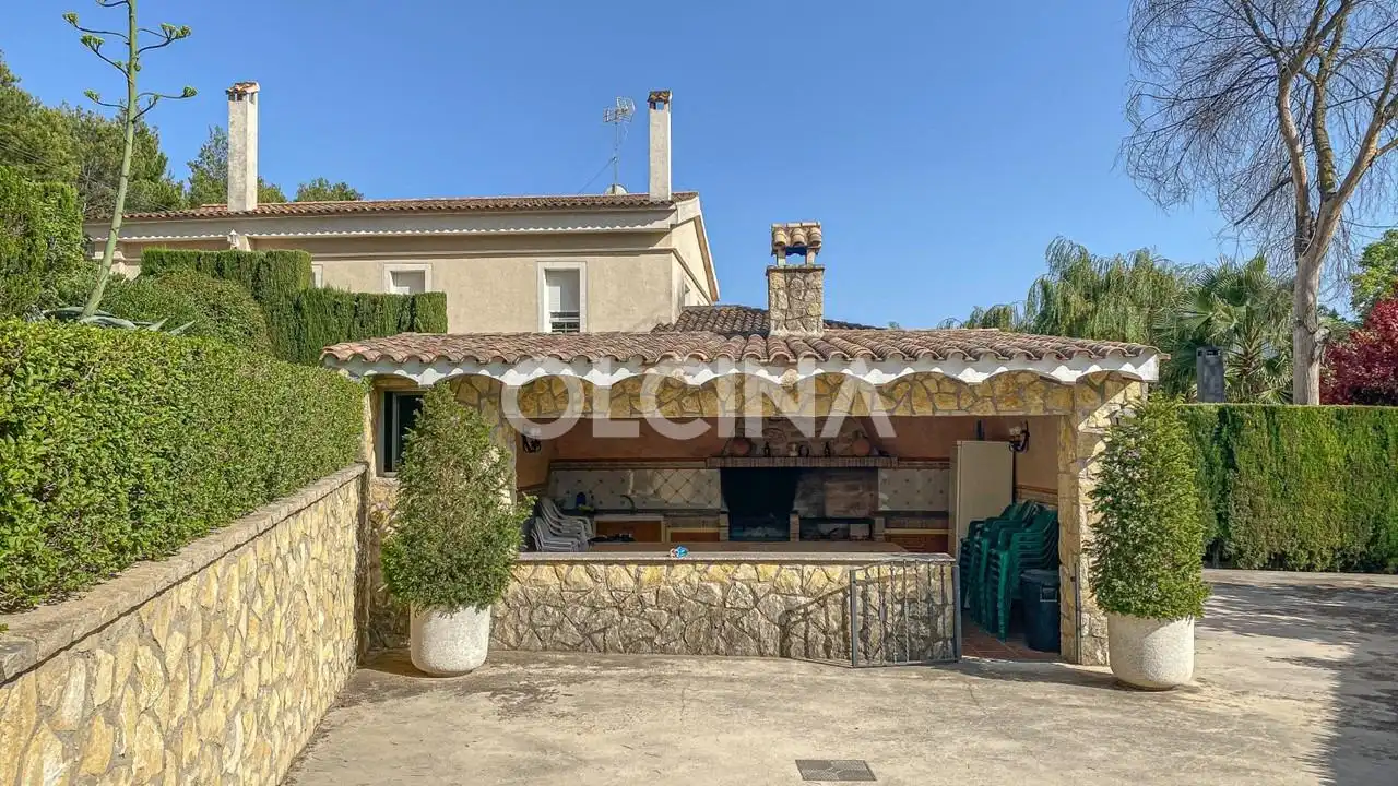 Terraza de Casa o chalet en venta en Alcoy / Alcoi con Jardín privado y Piscina