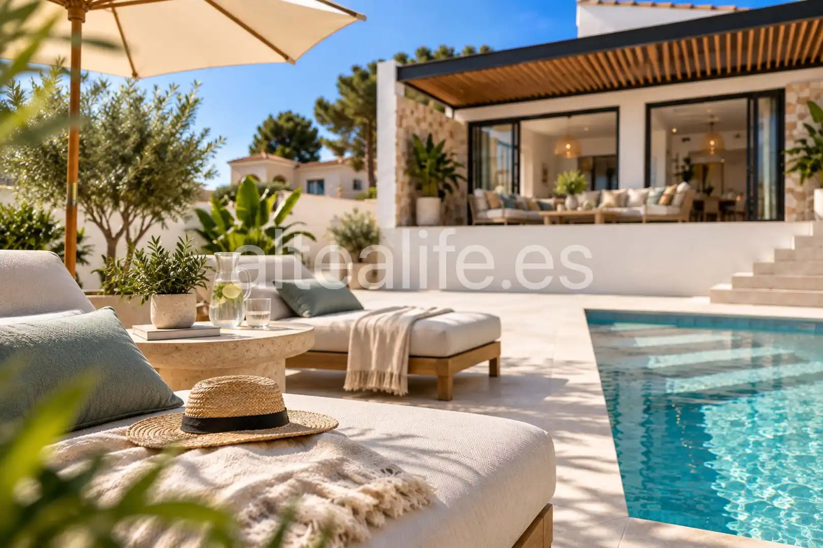 Terraza de Casa o chalet en venta en La Nucia con Aire acondicionado, Calefacción y Jardín privado