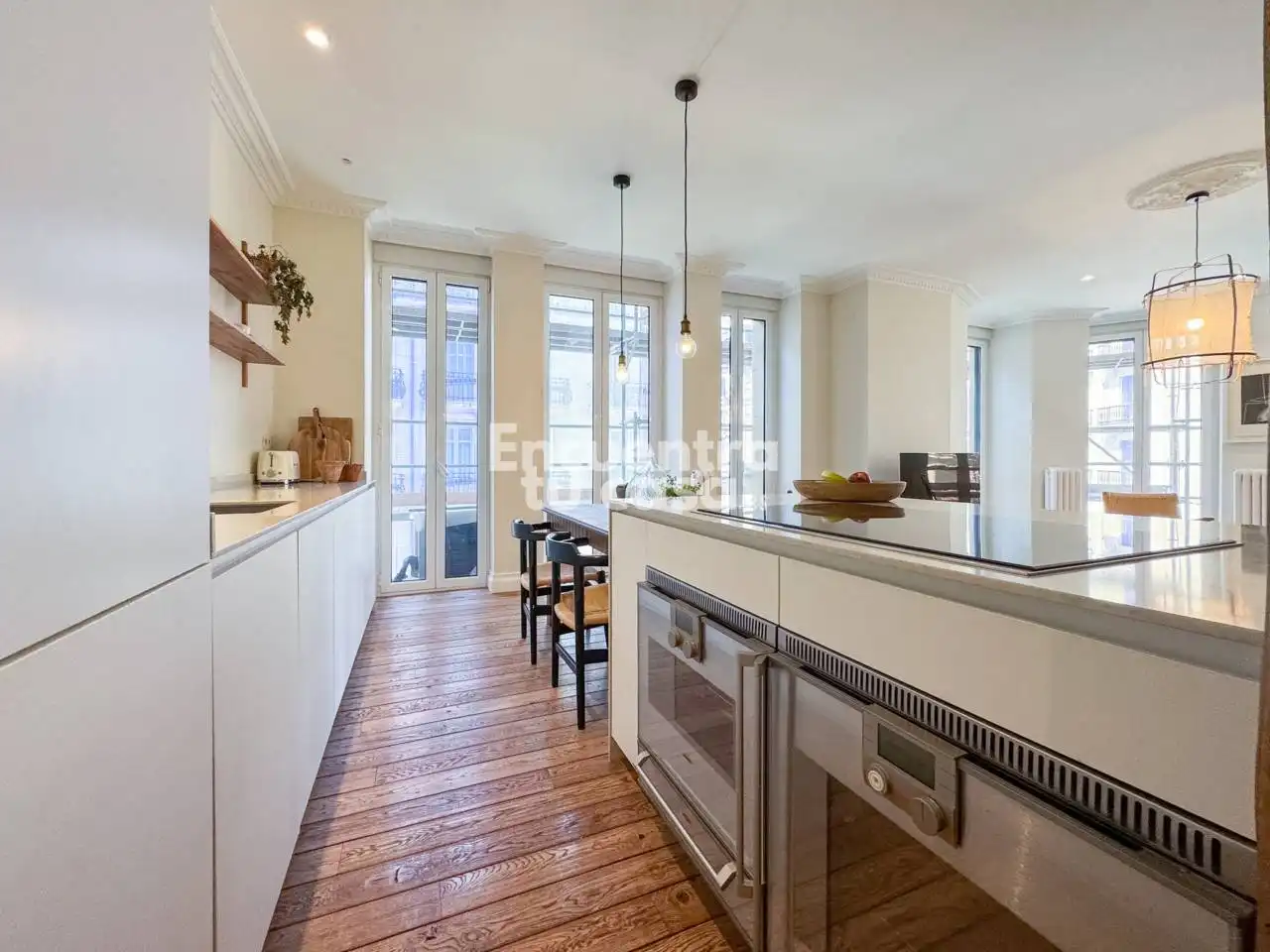 Küche von Wohnung zum Verkauf in Donostia - San Sebastián  mit Klimaanlage, Heizung und Möbliert
