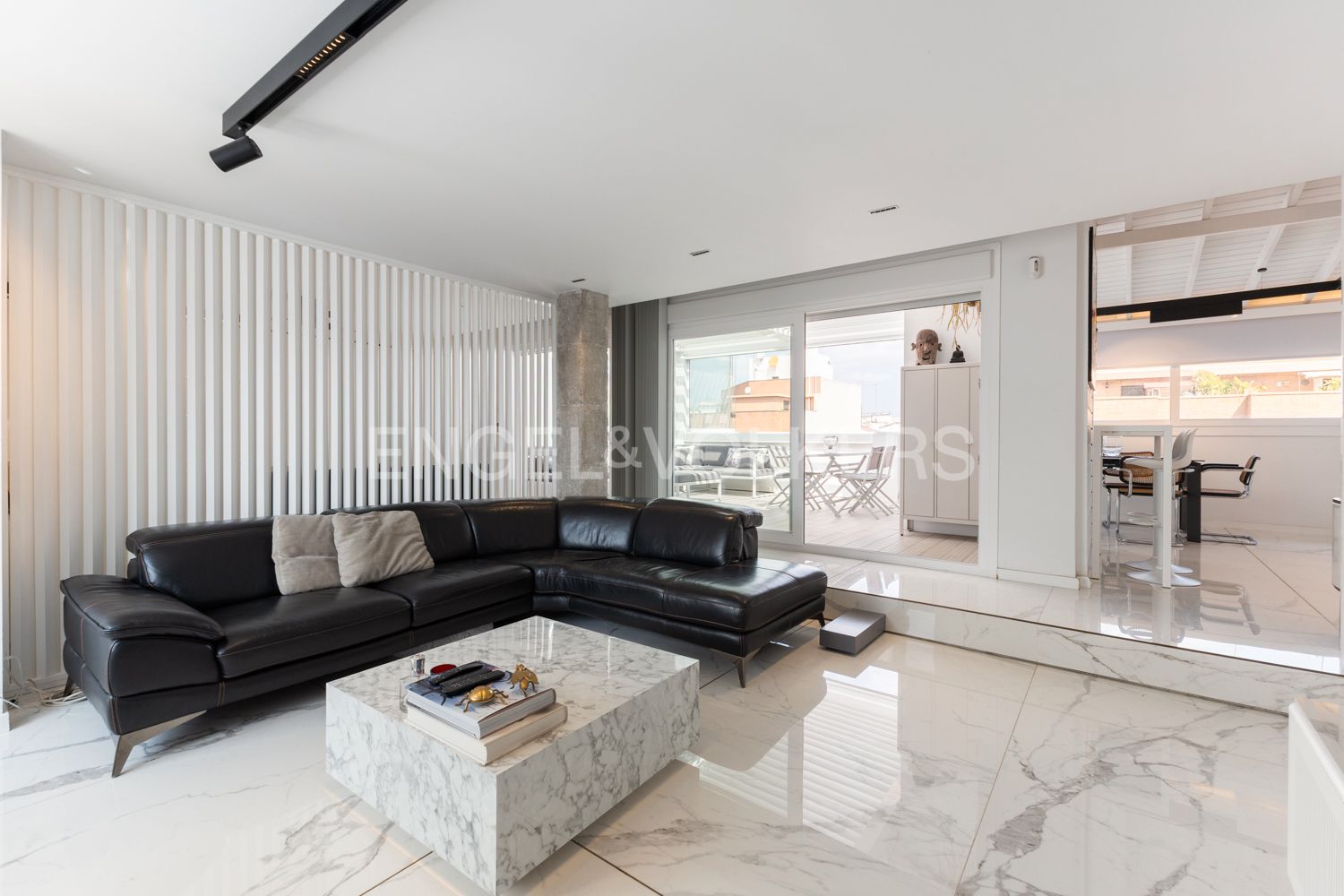 Sala d'estar de Àtic en venda en  Valencia Capital amb Aire condicionat, Calefacció i Terrassa