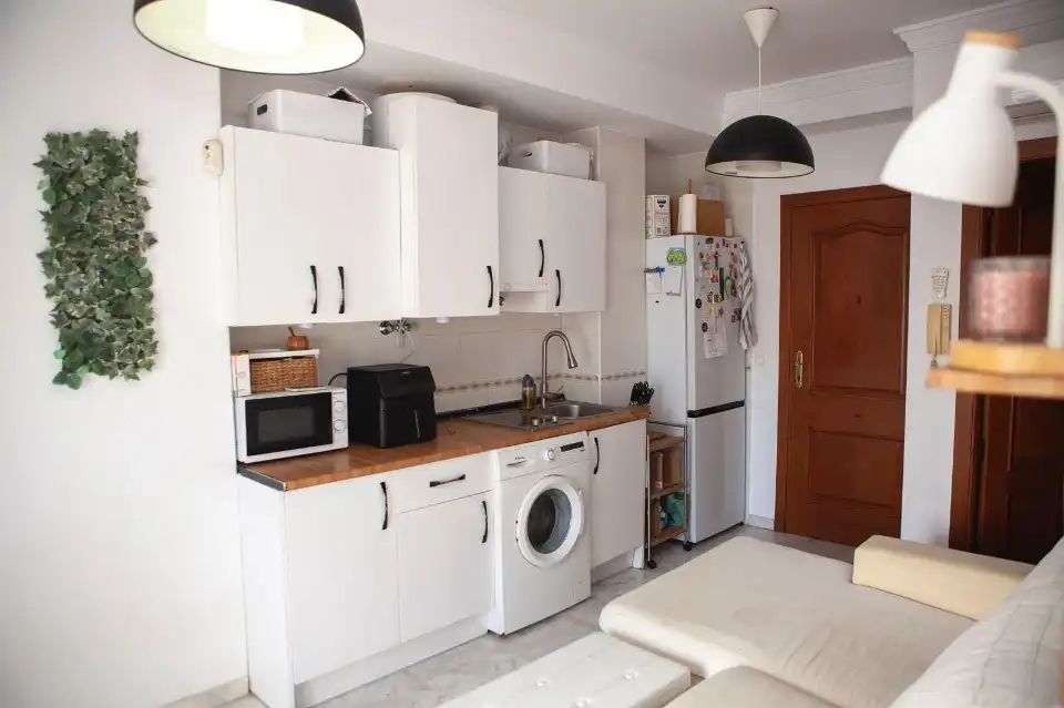 Cocina de Apartamento en venta en Vélez-Málaga con Calefacción, Terraza y Amueblado