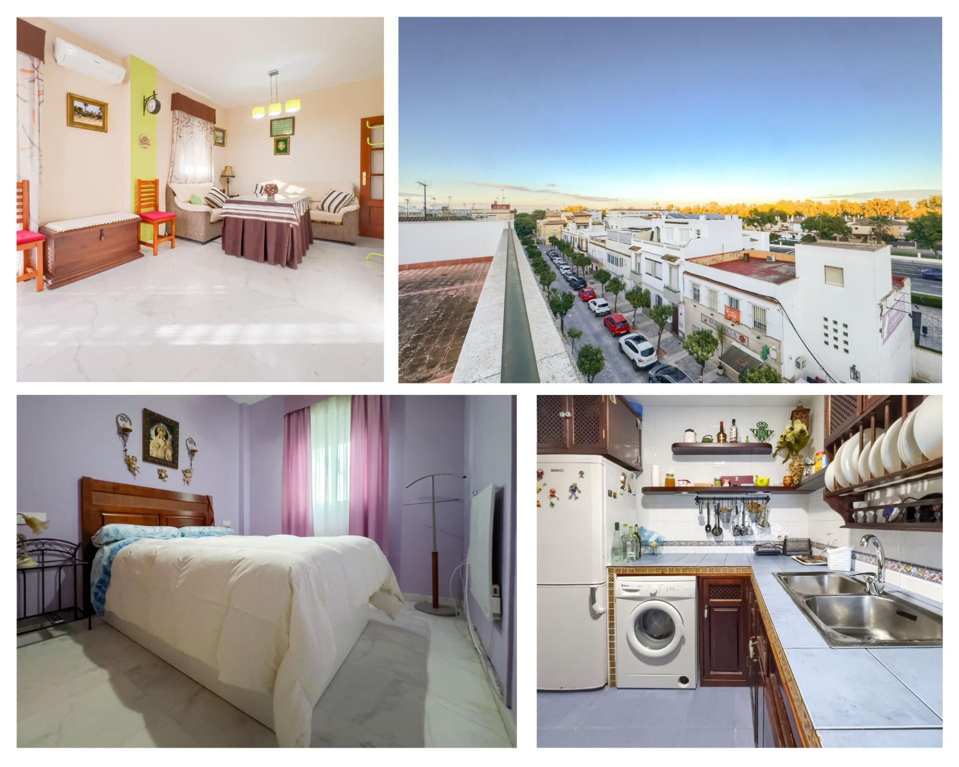 Exterior view of Flat for sale in Gelves  with Air Conditioner and Heating