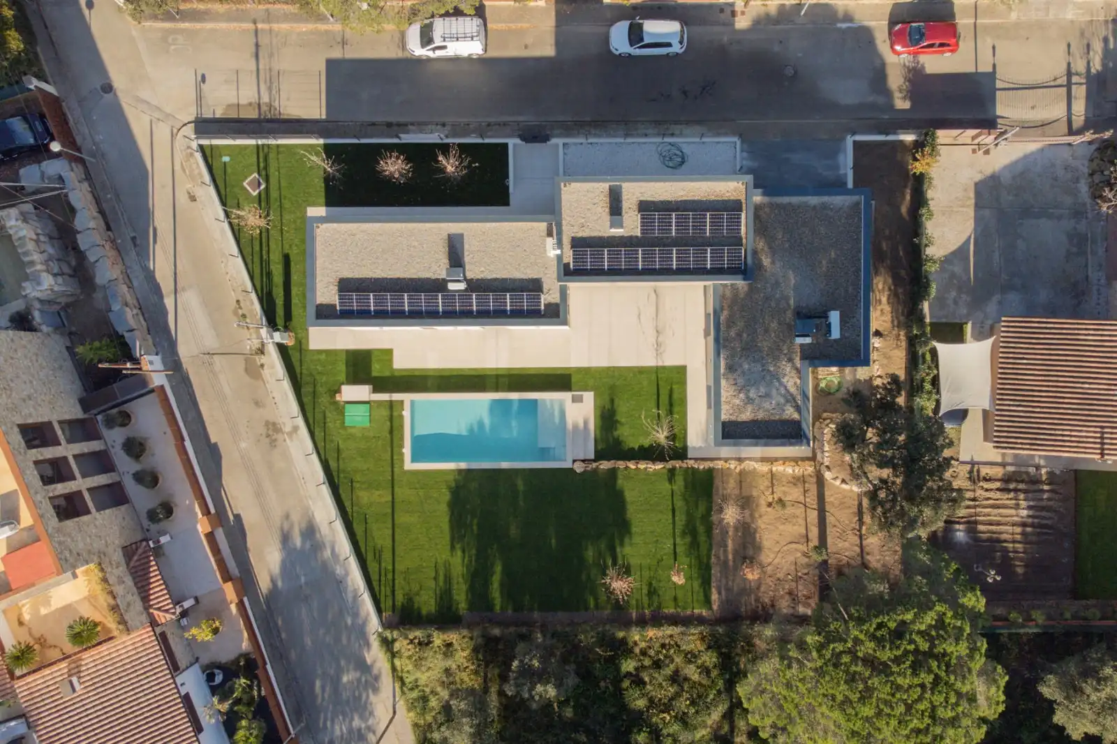 Vista exterior de Casa o xalet en venda en Llagostera amb Aire condicionat, Calefacció i Jardí privat