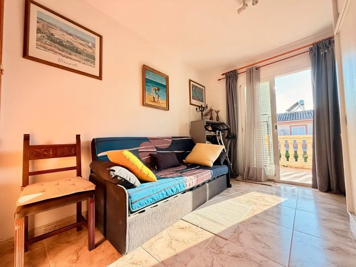 Sala d'estar de Casa adosada en venda en Alcúdia amb Aire condicionat, Calefacció i Jardí privat