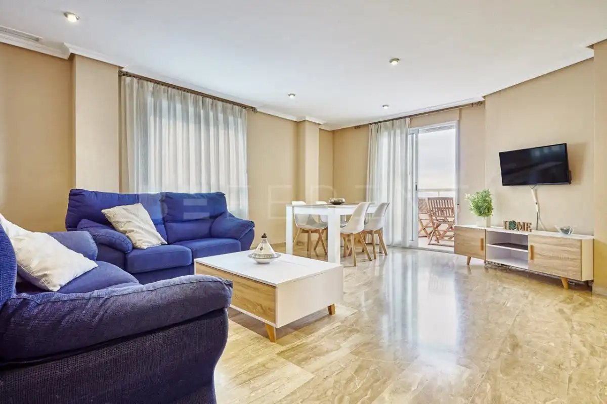 Living room of Apartments for rent in El Campello  with Air Conditioner, Heating and Private garden
