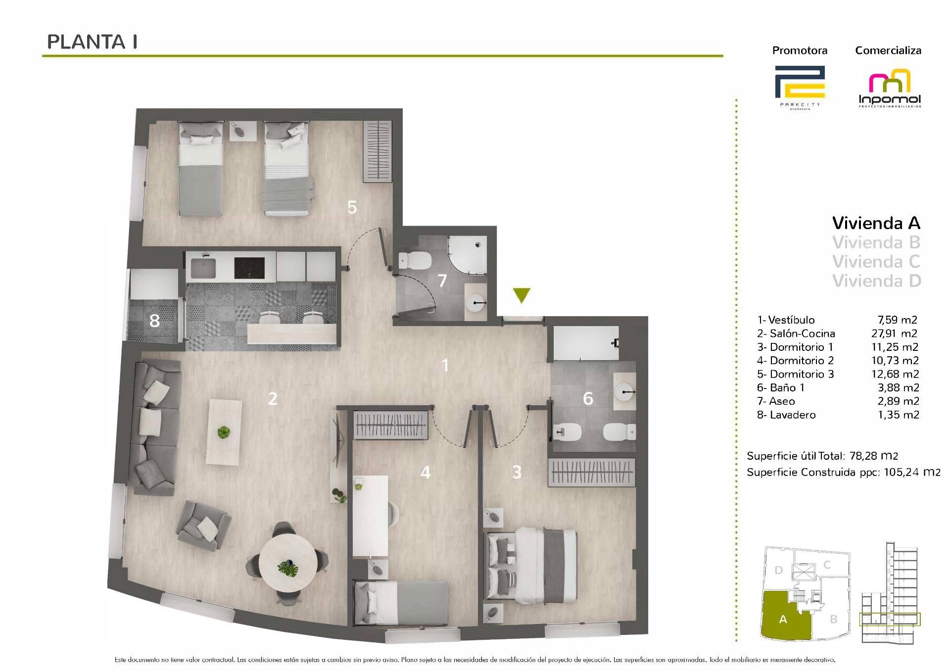 Piso en venta en Badajoz Capital con Calefacción