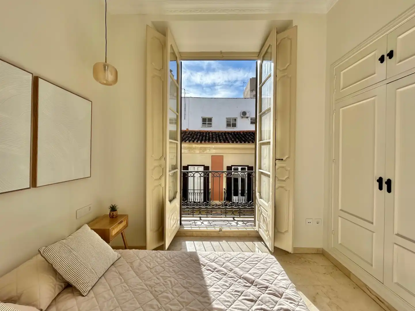 Balcony of Apartments for sale in Málaga  with Air Conditioner, Heating and Furnished
