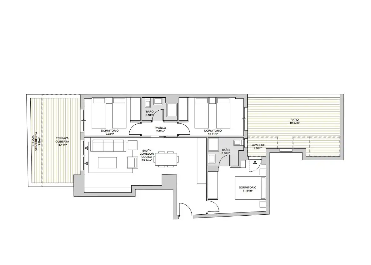 Wohnung mit Pool zum Verkauf in Las Lagunas, imagen 13