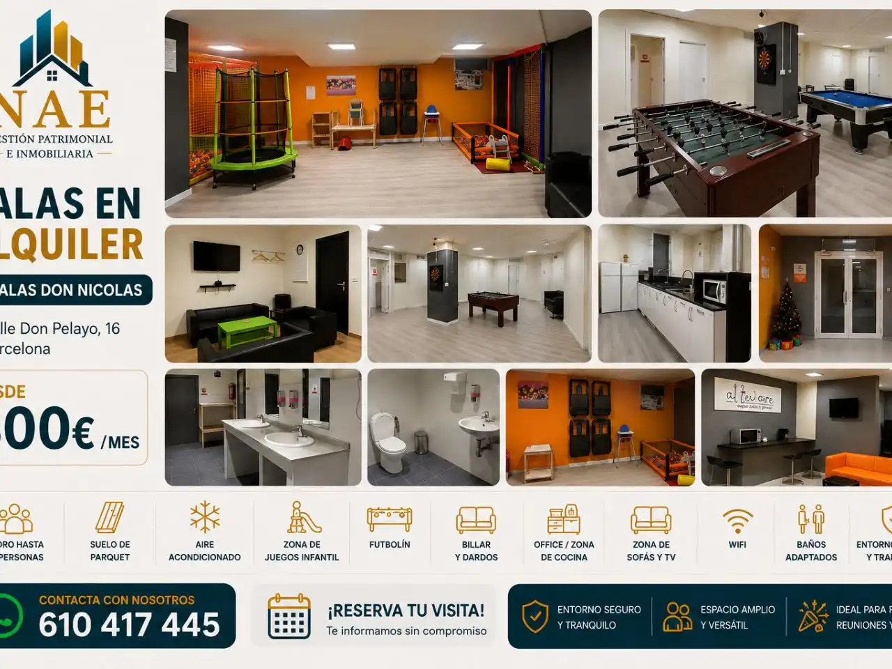 Local de alquiler en Barcelona con Aire acondicionado, Calefacción y Parquet