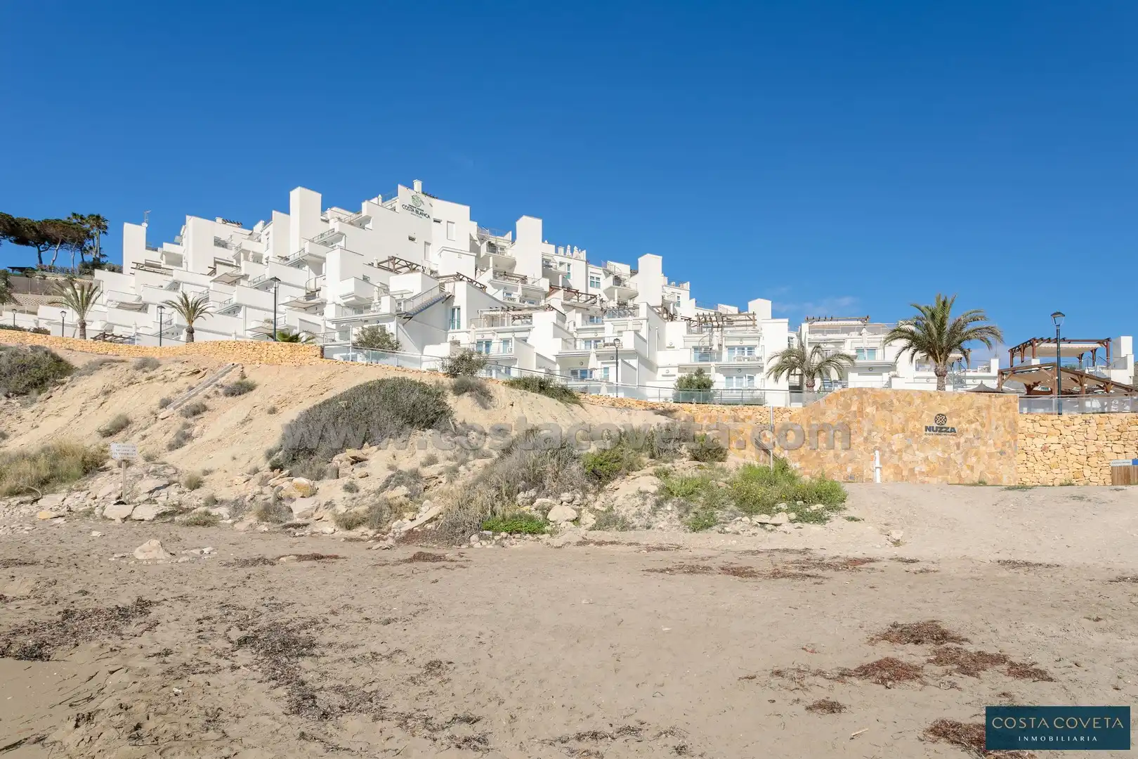 Außenansicht von Erdgeschoss zum Verkauf in El Campello mit Klimaanlage, Heizung und Terrasse