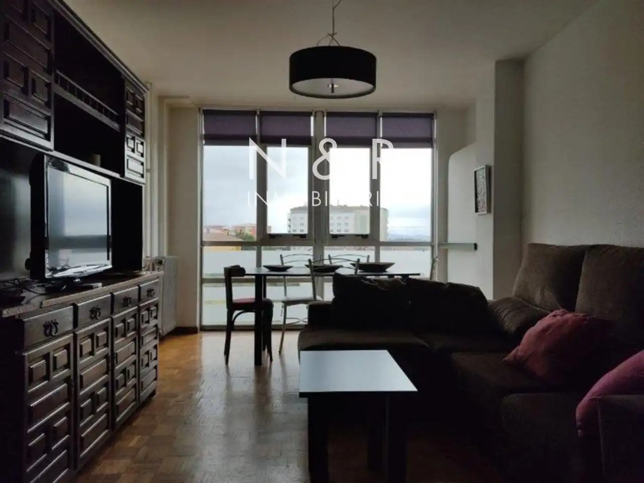 Sala de estar de Piso de alquiler en Santiago de Compostela  con Calefacción y Amueblado