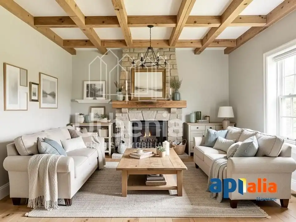 Sala de estar de Casa o chalet en venta en Vilassar de Mar con Trastero y Piscina
