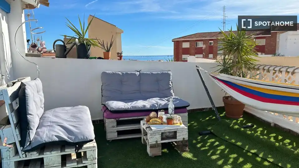Terrasse von Wohnungen zur untervermieten in Villajoyosa / La Vila Joiosa mit Klimaanlage, Terrasse und Möbliert