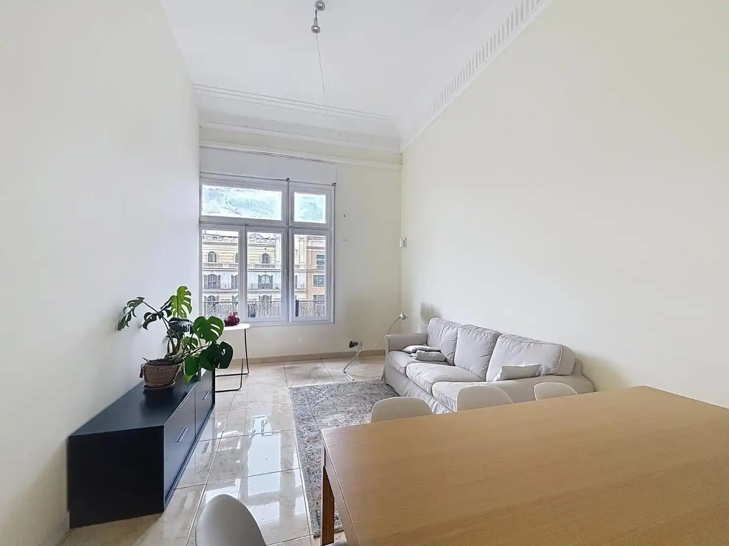 Living room of Flat for share in Barcelona  with Terrace and Furnished