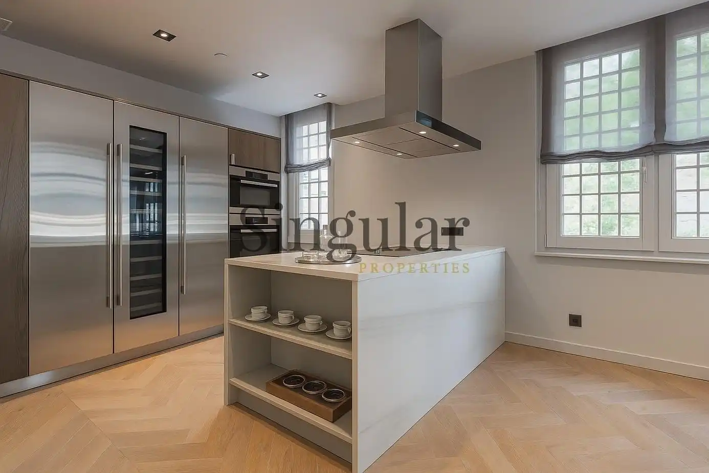 Cocina de Piso en venta en  Barcelona Capital con Aire acondicionado