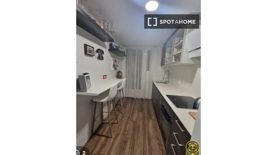 Cuina de Pis de lloguer en Alicante / Alacant amb Aire condicionat, Calefacció i Moblat