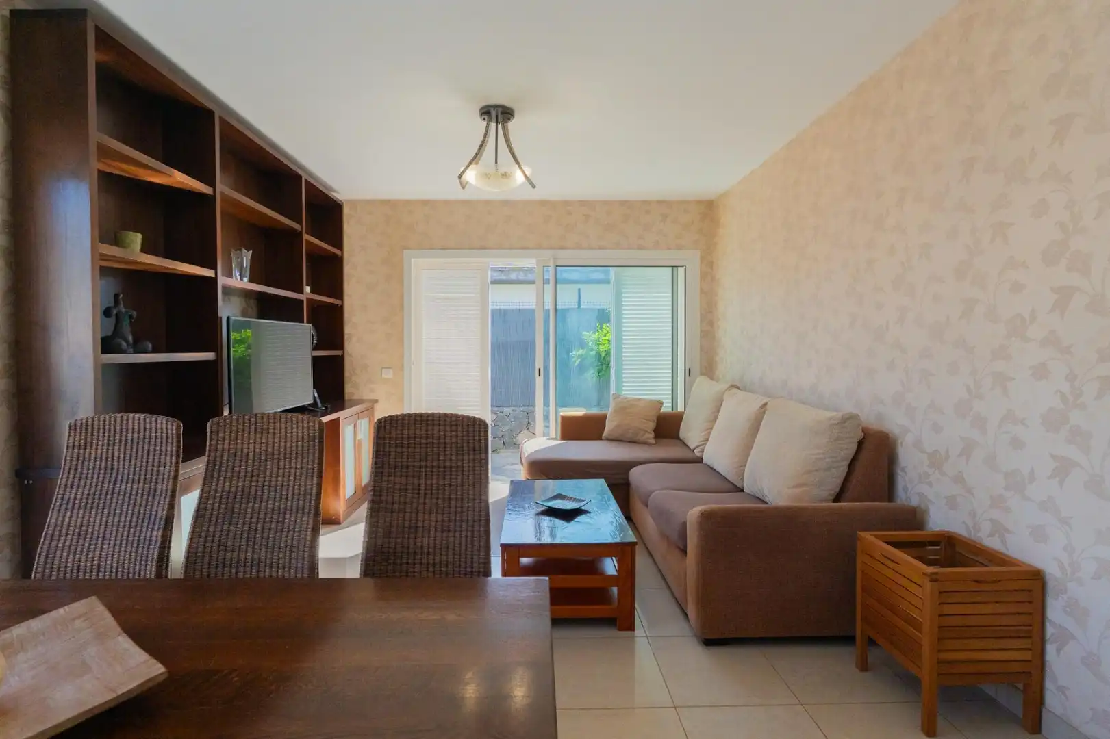 Sala d'estar de Casa o xalet de lloguer en La Orotava amb Jardí privat, Parquet i Terrassa
