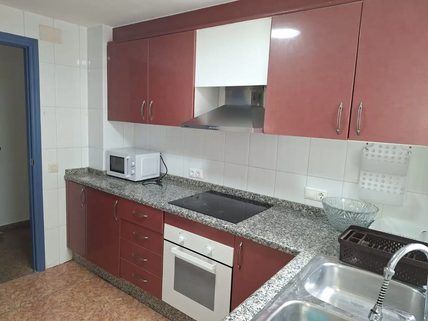 Cocina de Piso de alquiler en San Vicente del Raspeig / Sant Vicent del Raspeig con Aire acondicionado, Amueblado y Horno