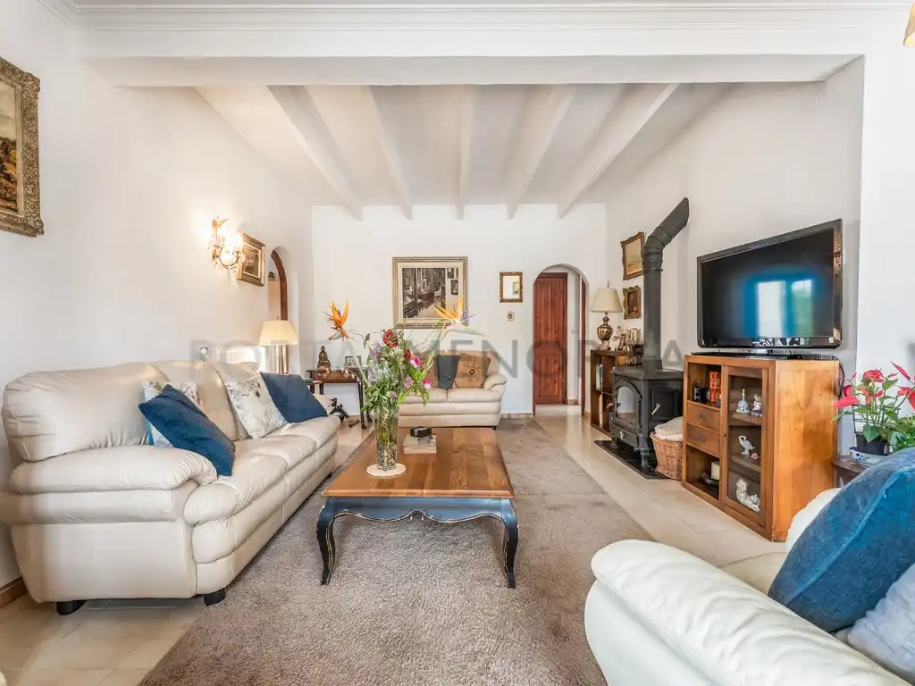 Living room of Houses for sale in Es Castell  with Private garden, Terrace and Swimming Pool