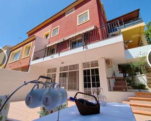 Exterior view of Single-family semi-detached for sale in Málaga Capital  with Air Conditioner, Terrace and Swimming Pool