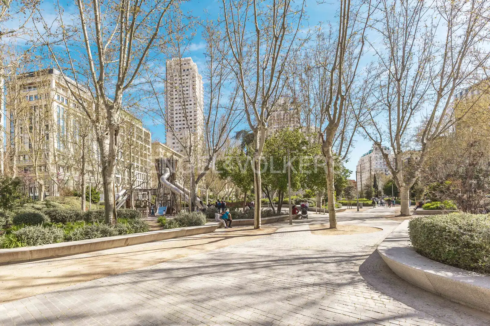 Exterior view of Flat for rent in Madrid  with Air Conditioner, Heating and Private garden