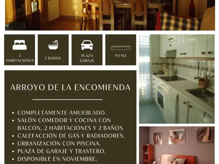Cuina de Pis de lloguer en Arroyo de la Encomienda amb Calefacció, Parquet i Traster