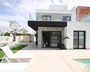 Vista exterior de Casa o xalet en venda en Pilar de la Horadada amb Aire condicionat, Terrassa i Piscina