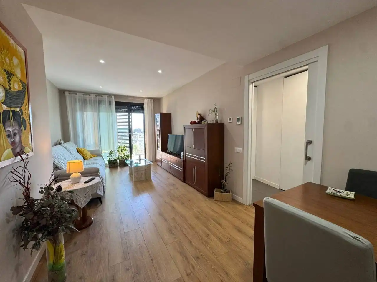 Wohnzimmer von Wohnung zum Verkauf in Granollers mit Klimaanlage, Heizung und Parkett