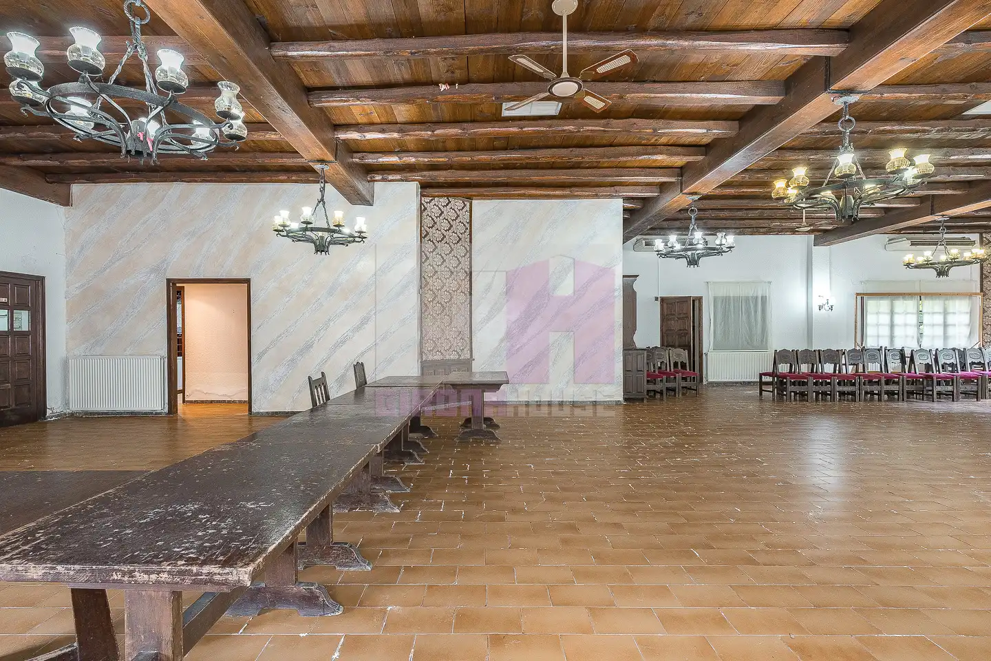 Dining room of Houses for sale in Caldes de Malavella  with Air Conditioner, Heating and Private garden
