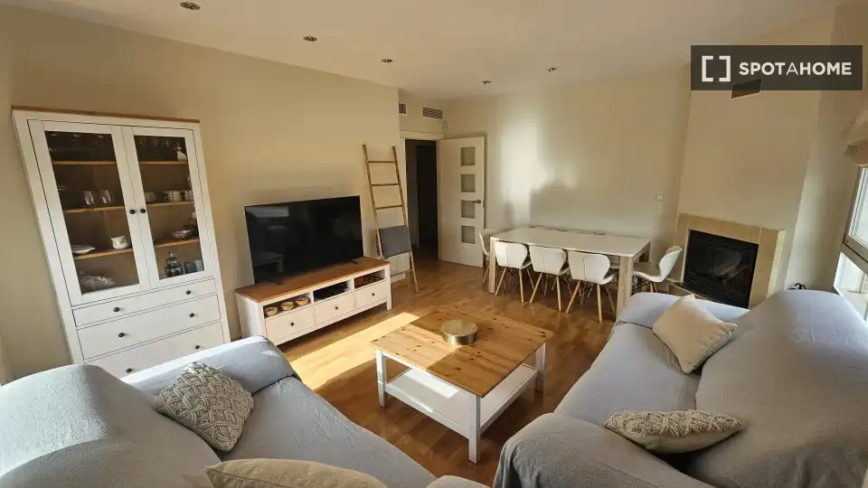 Living room of Flat for rent in Murcia  with Air Conditioner, Heating and Furnished