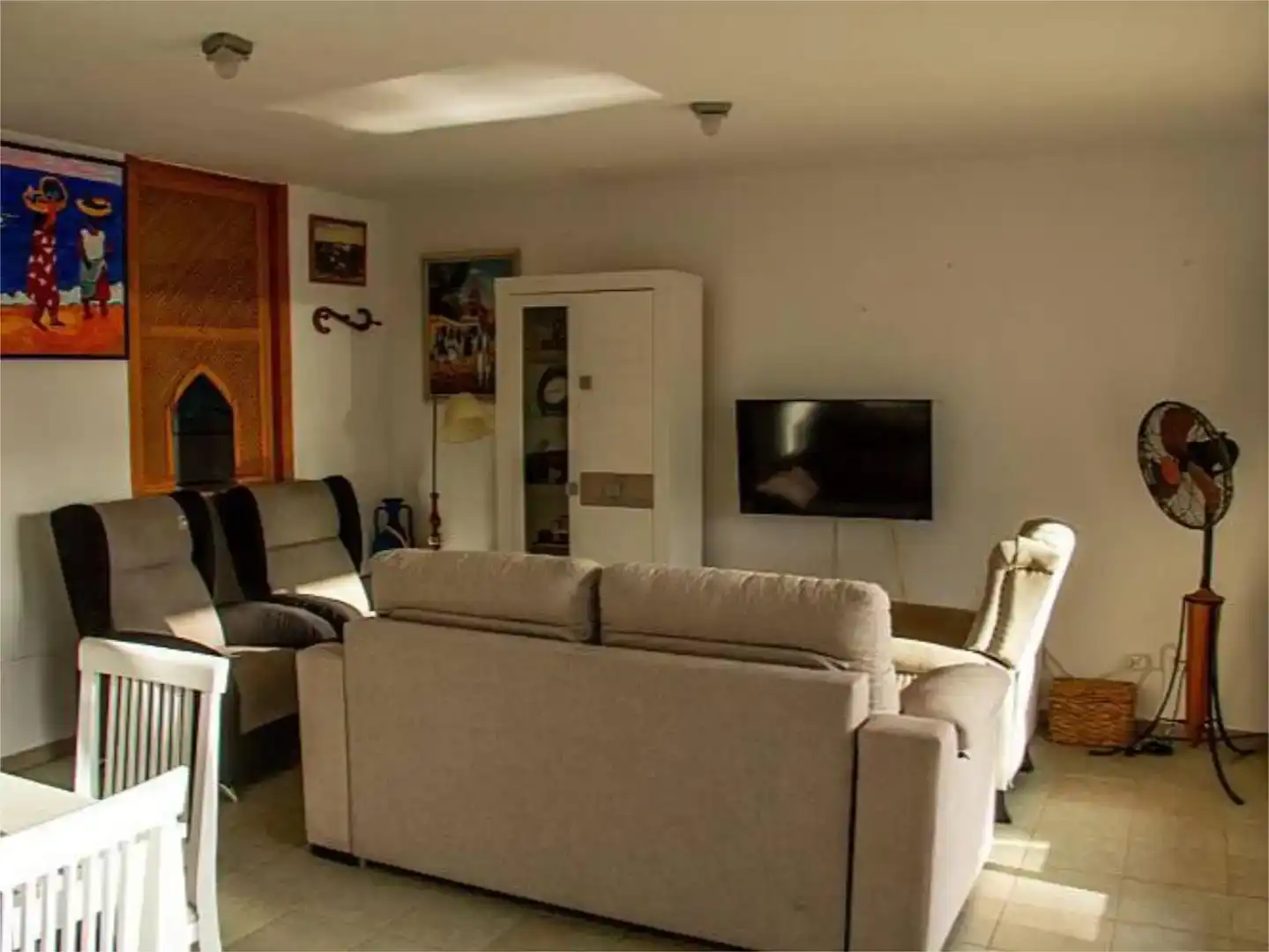 Sala d'estar de Dúplex en venda en Vera amb Aire condicionat, Jardí privat i Moblat