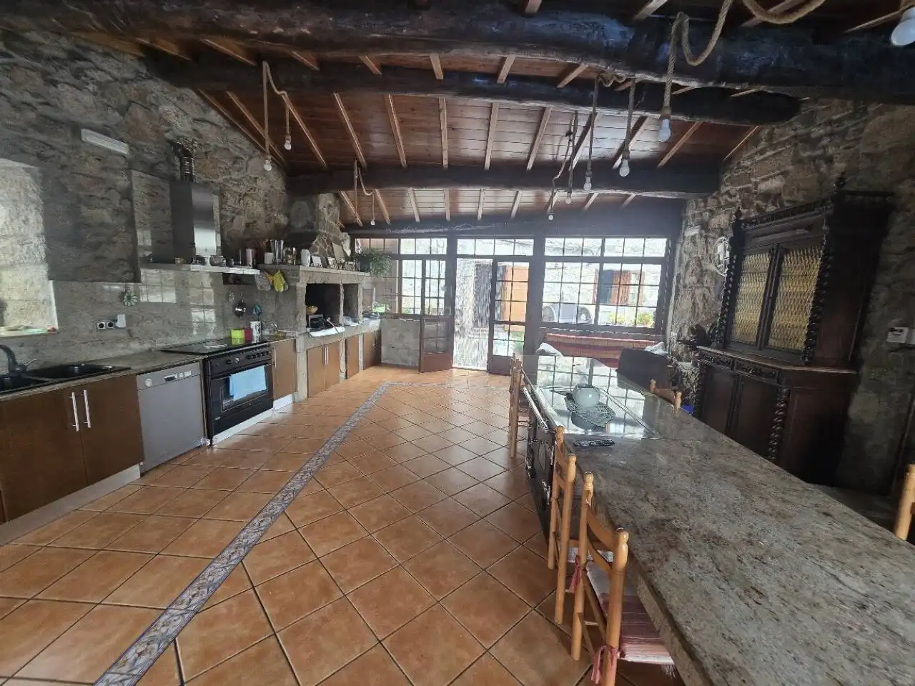 Küche von Haus oder Chalet zum Verkauf in O Saviñao  mit Heizung, Privatgarten und Terrasse