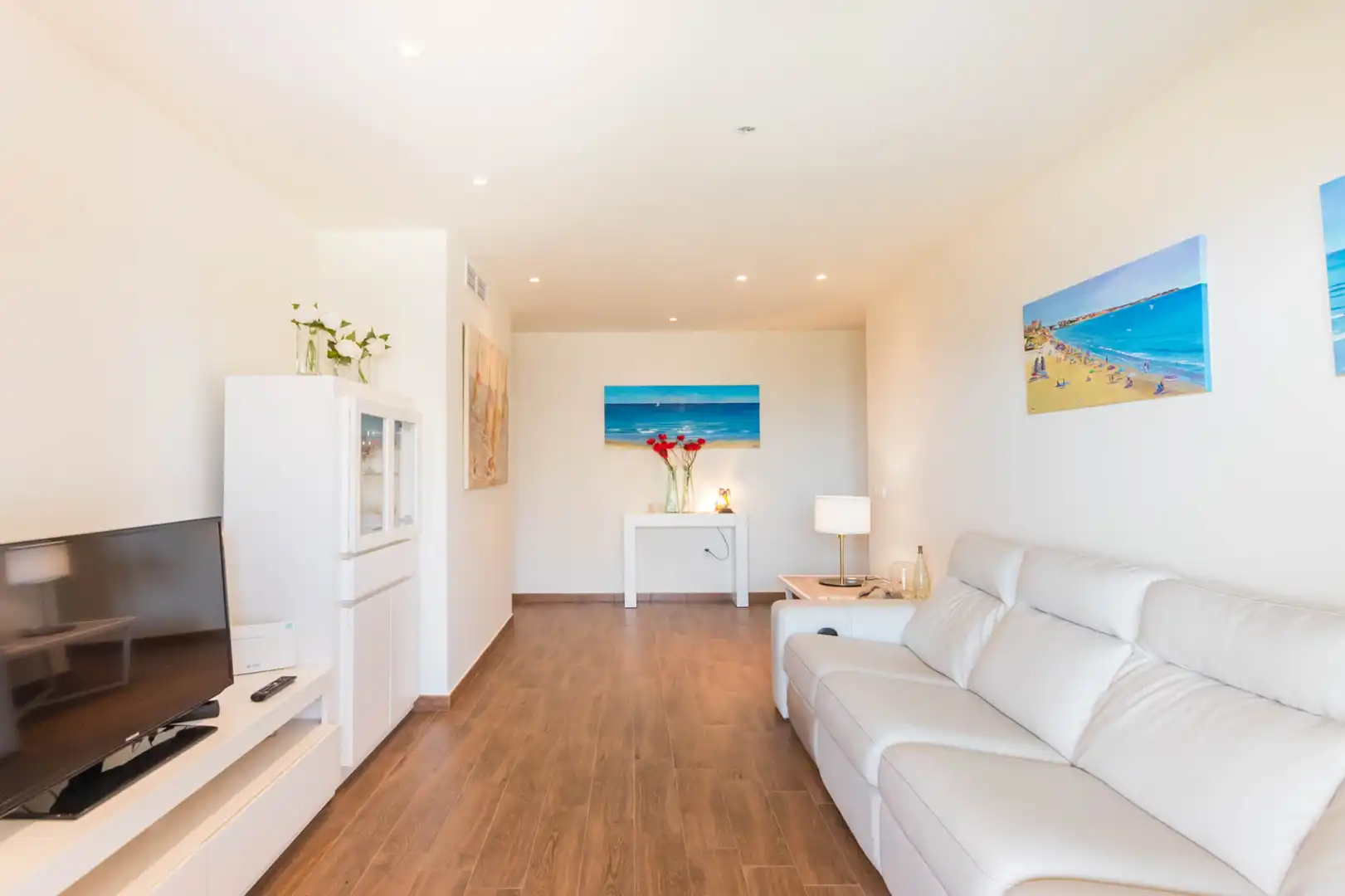Sala de estar de Piso en venta en Pilar de la Horadada con Aire acondicionado, Calefacción y Jardín privado