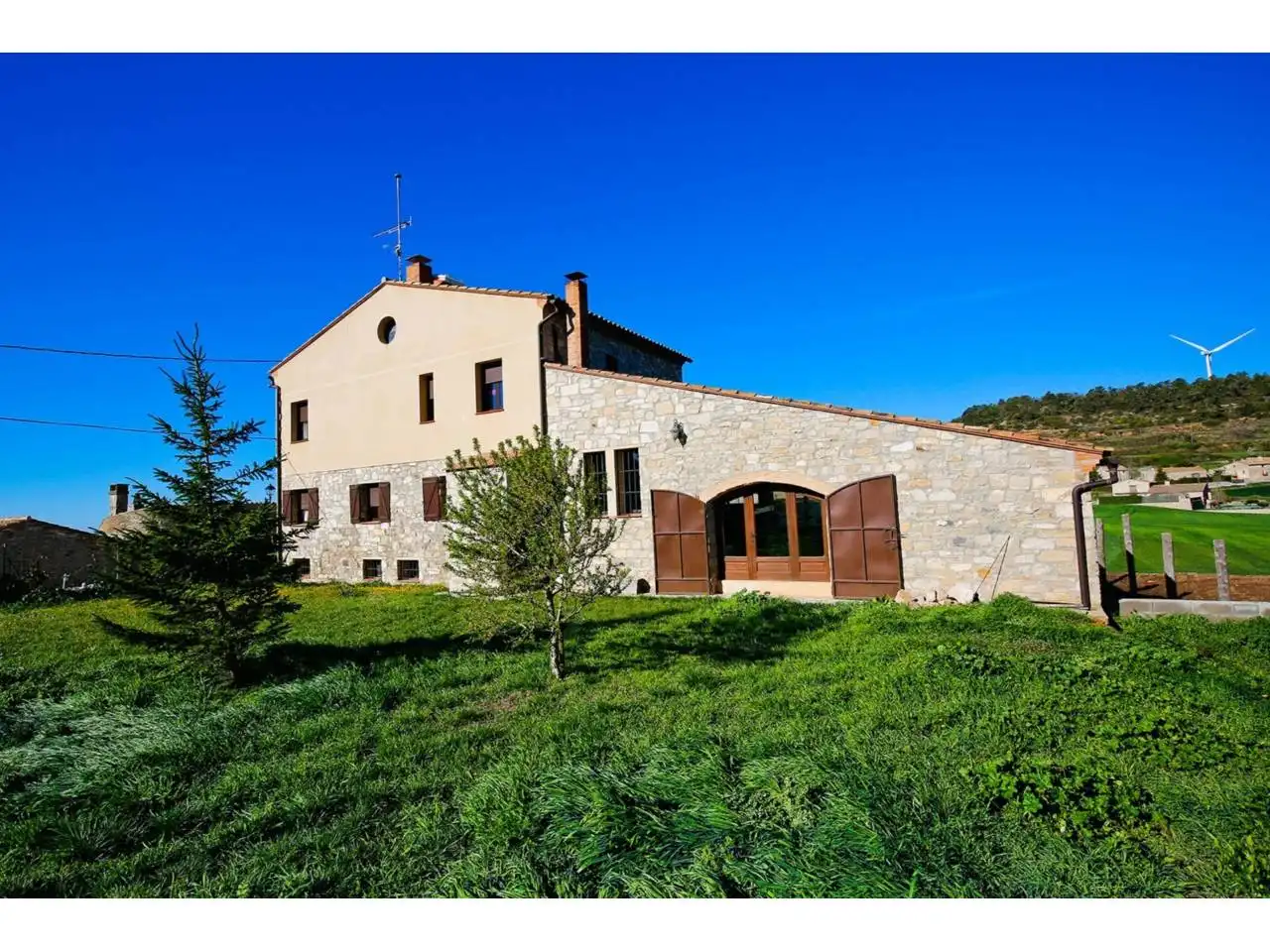 Vista exterior de Finca rústica en venta en Forès con Calefacción, Jardín privado y Terraza