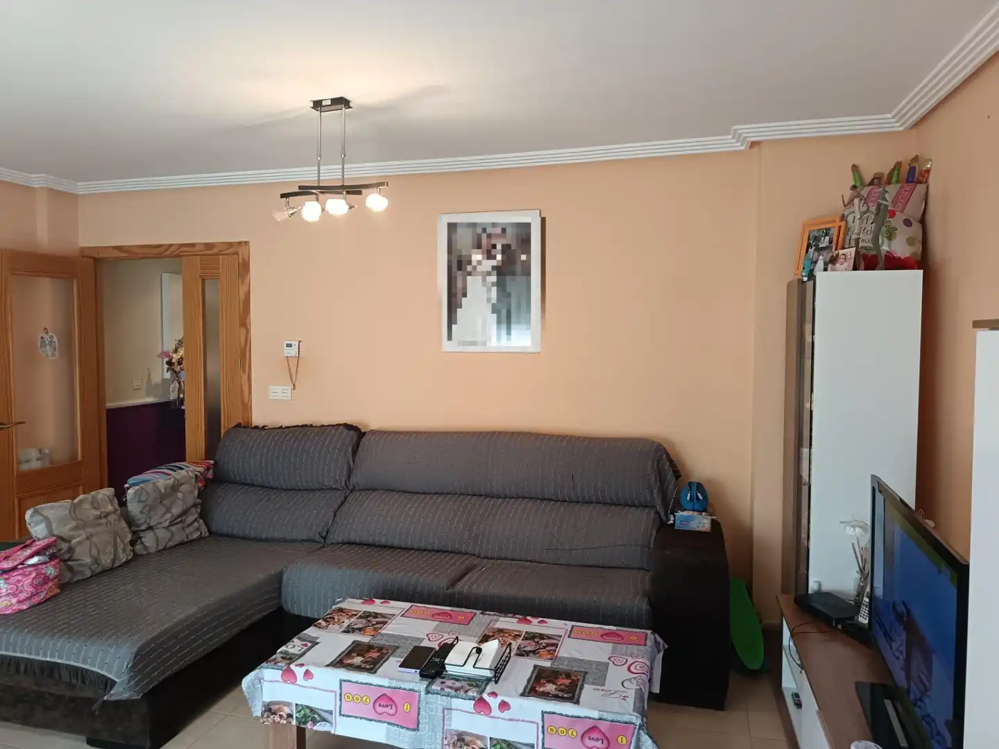 Living room of Flat for sale in Argamasilla de Calatrava  with Heating, Private garden and Terrace