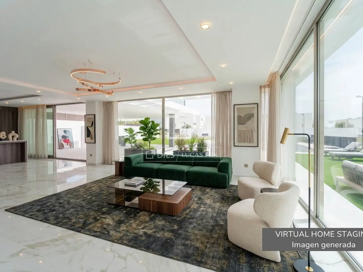 Living room of Houses for sale in Torrent  with Air Conditioner, Private garden and Terrace