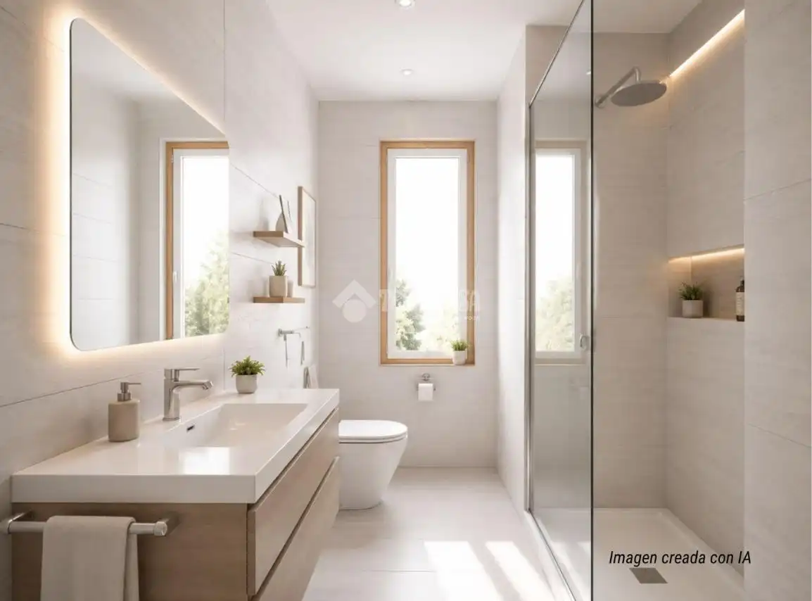 Bathroom of Flat for sale in Madrid  with Air Conditioner, Heating and Parquet flooring