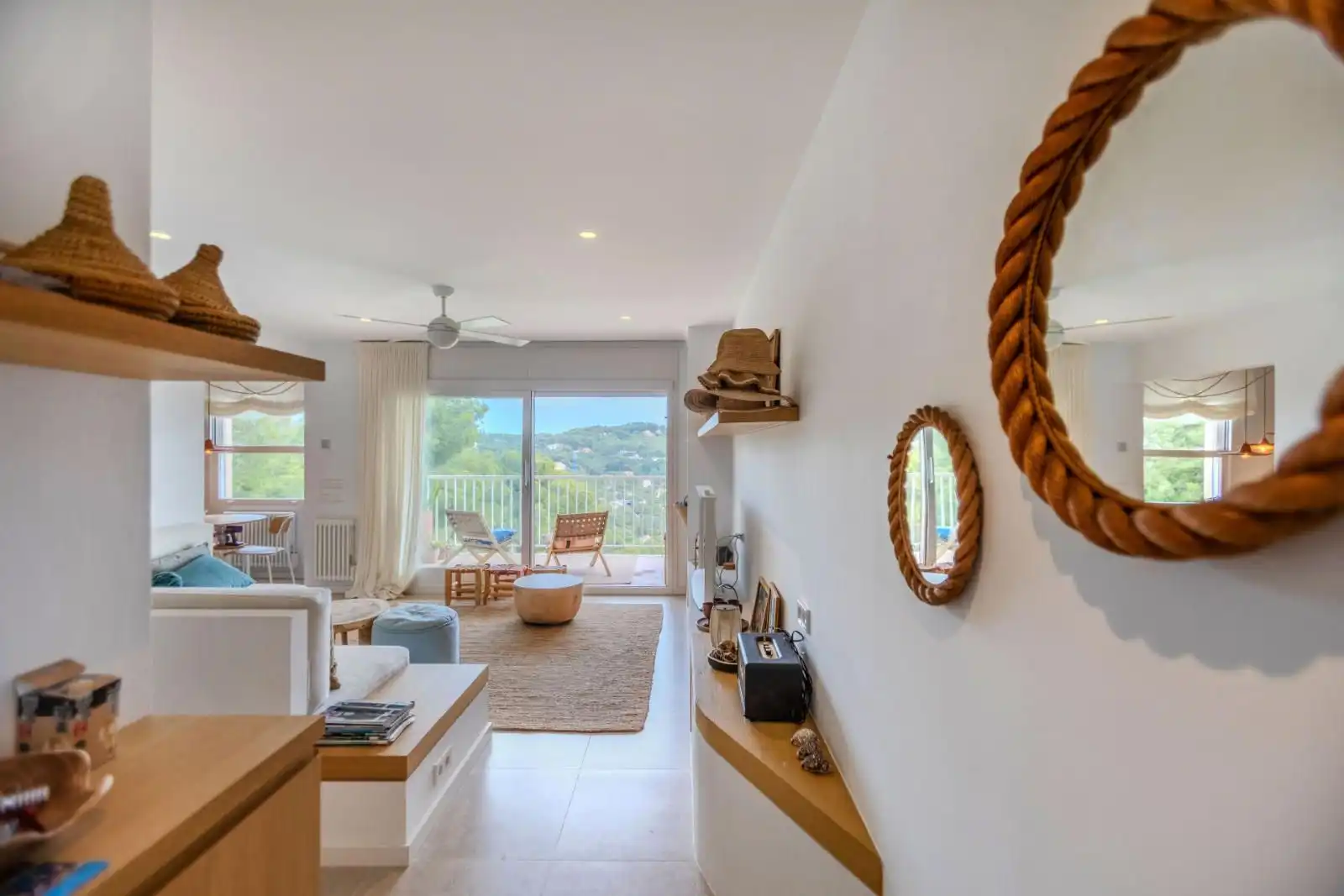 Wohnzimmer von Wohnungen zum Verkauf in Palafrugell mit Heizung, Terrasse und Möbliert