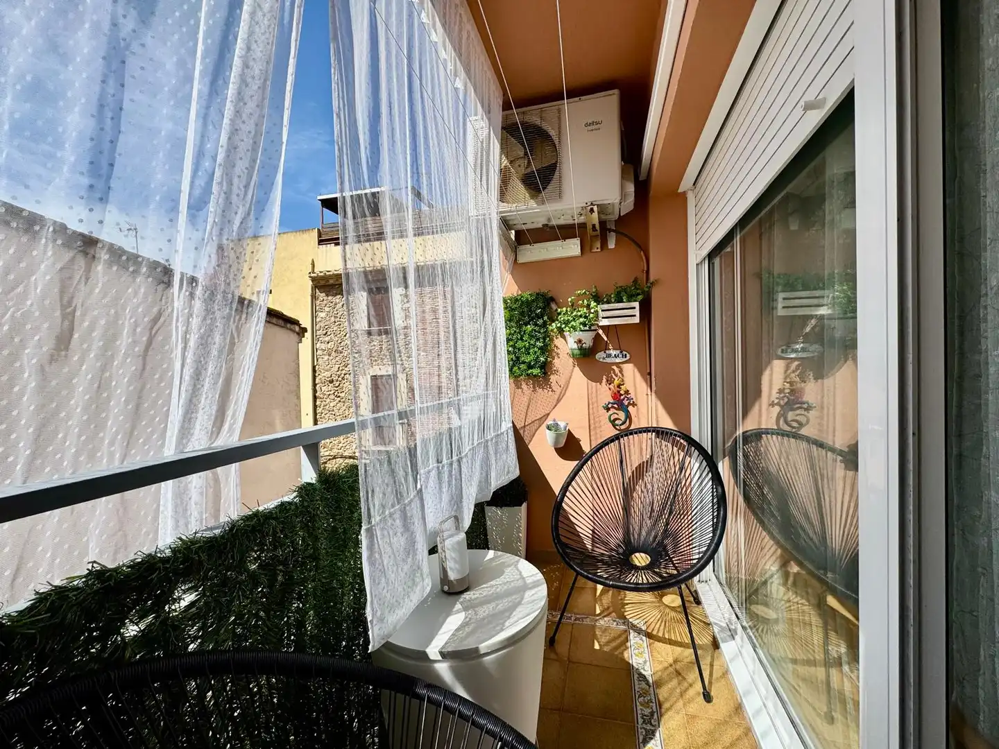 Terrasse von Wohnung zur Miete in Palamós mit Klimaanlage, Terrasse und Möbliert