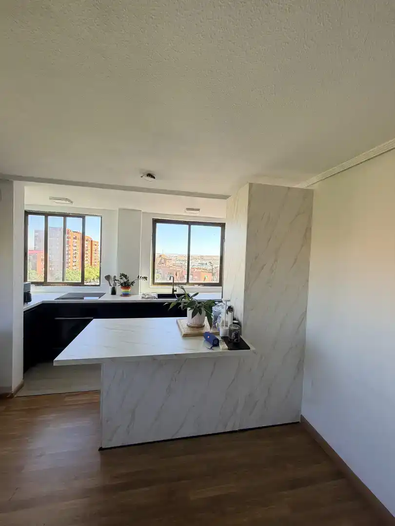 Kitchen of Flat for share in Madrid  with Parquet flooring and Furnished