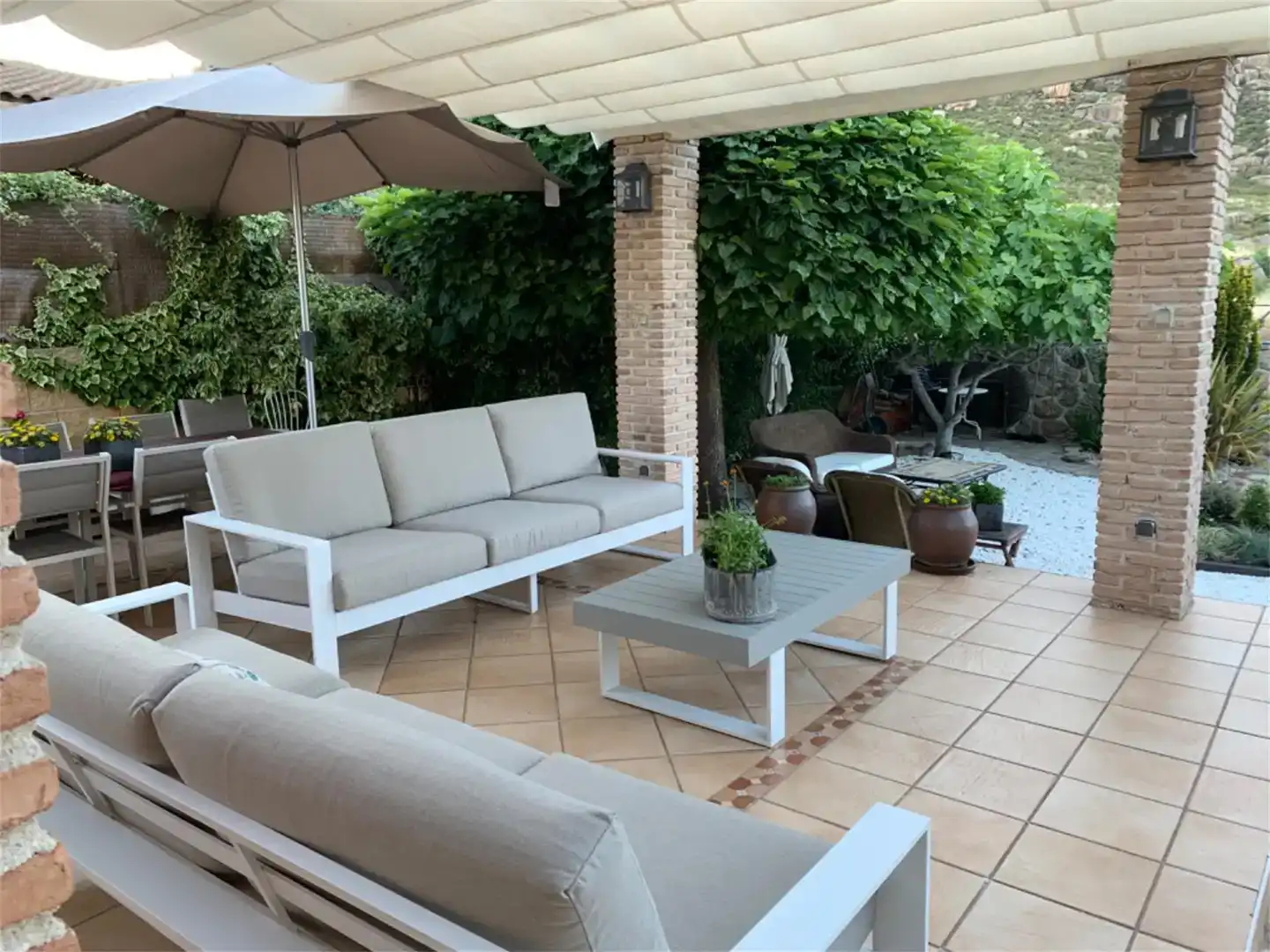 Terraza de Casa o chalet en venta en Manzanares El Real con Aire acondicionado, Jardín privado y Trastero