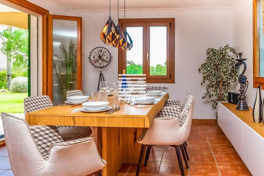 Comedor de Finca rústica en venta en Alcúdia con Aire acondicionado, Jardín privado y Terraza