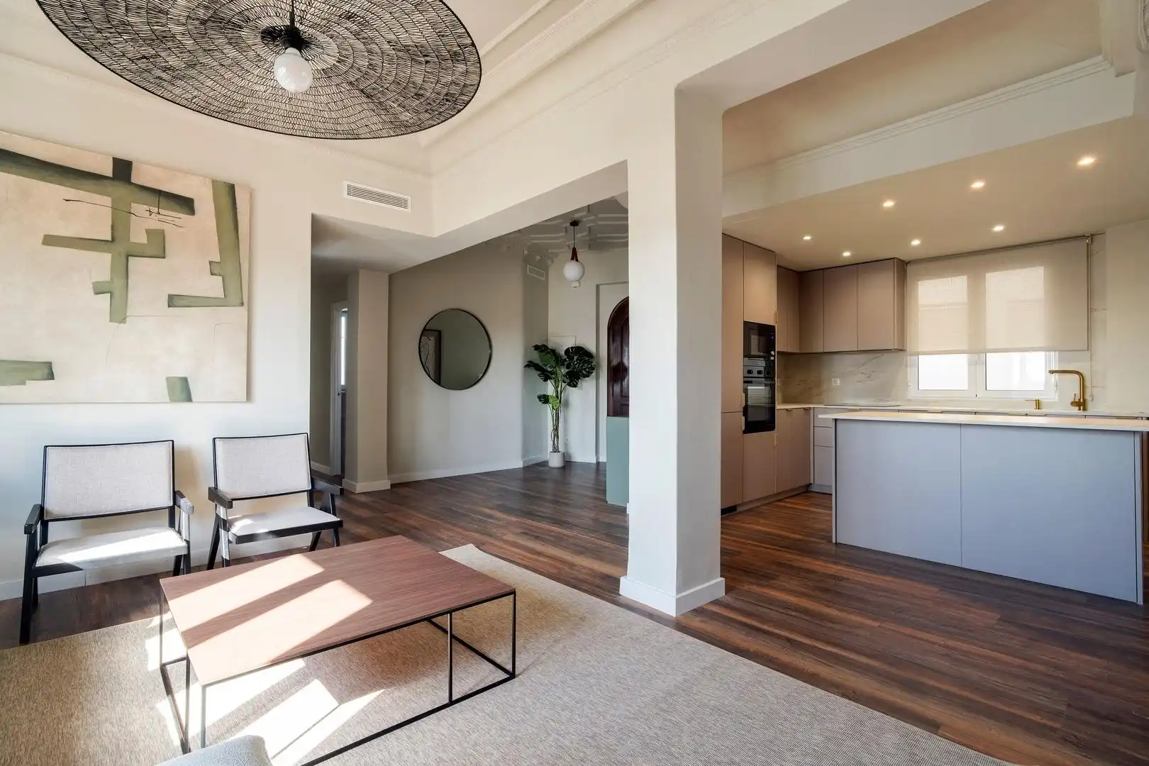 Living room of Attic for rent in Valencia  with Air Conditioner, Heating and Terrace