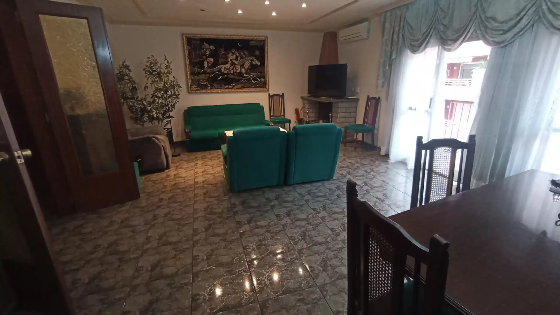 Living room of Flat for sale in Lleida  with Air Conditioner, Heating and Furnished