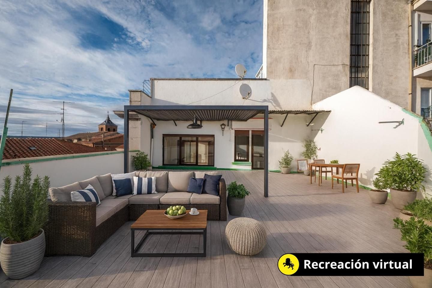 Terrace of Flat for sale in Ávila Capital  with Heating, Parquet flooring and Terrace