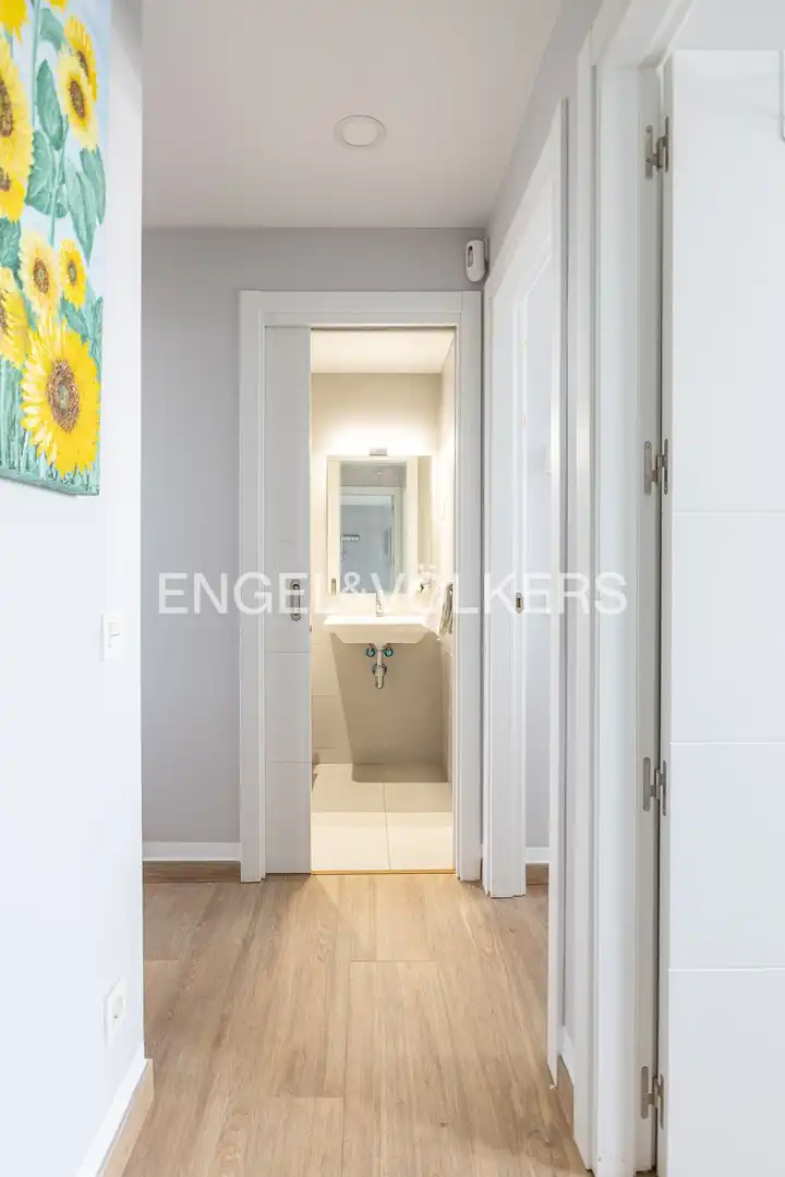 Bathroom of Attic for rent in Madrid  with Air Conditioner, Heating and Private garden