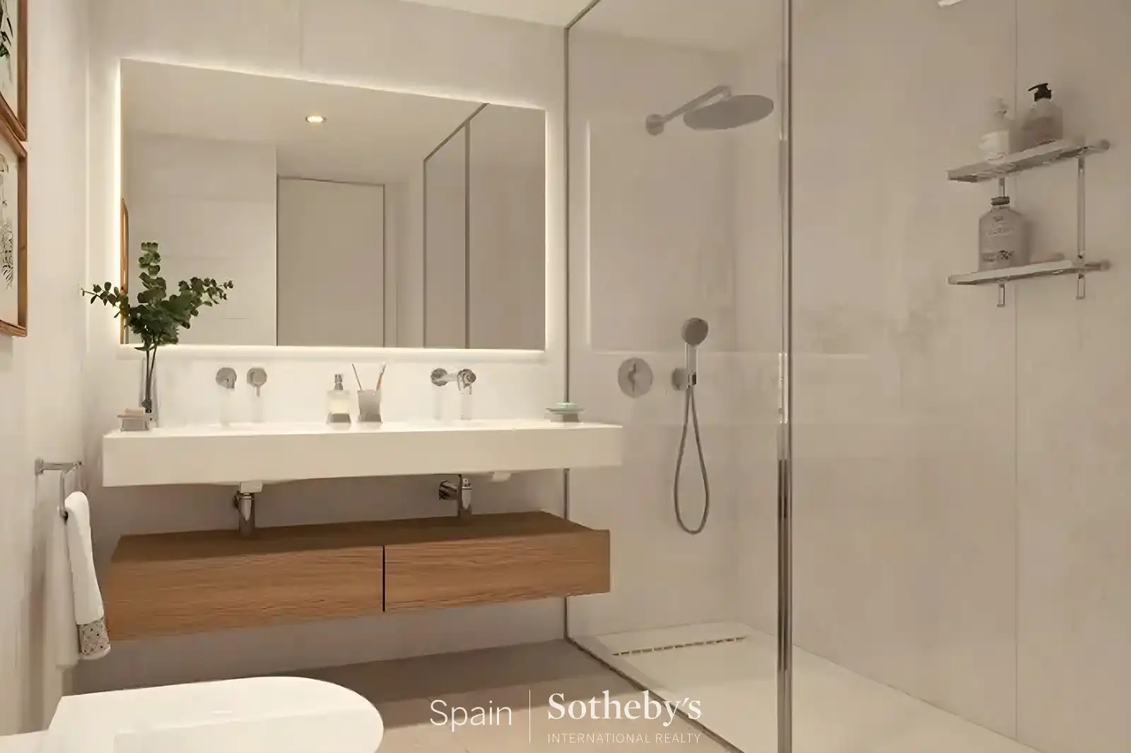 Bany de Apartament en venda en Adeje amb Aire condicionat, Jardí privat i Terrassa