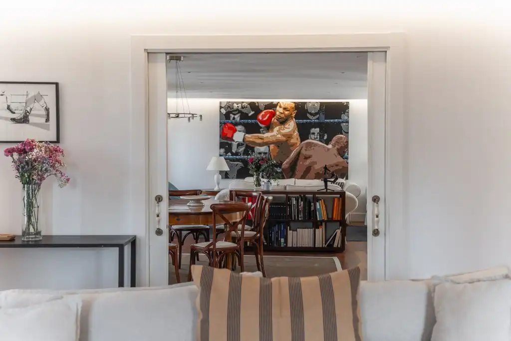 Living room of Flat for rent in Madrid  with Air Conditioner, Heating and Balcony