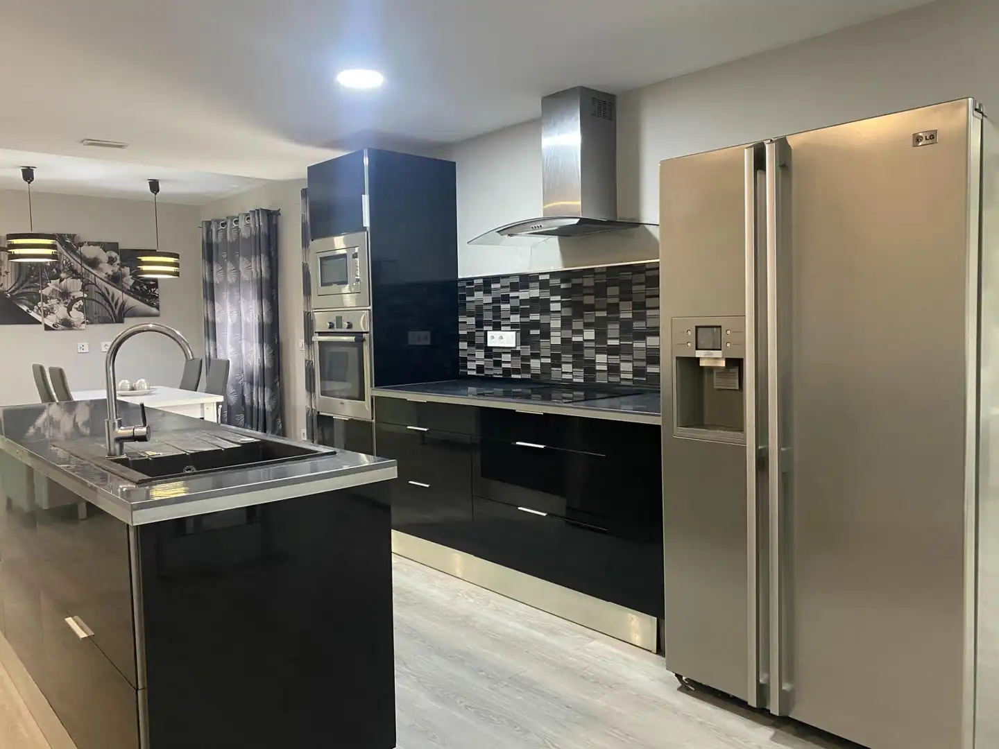 Cocina de Piso de alquiler en Alginet con Aire acondicionado, Amueblado y Balcón