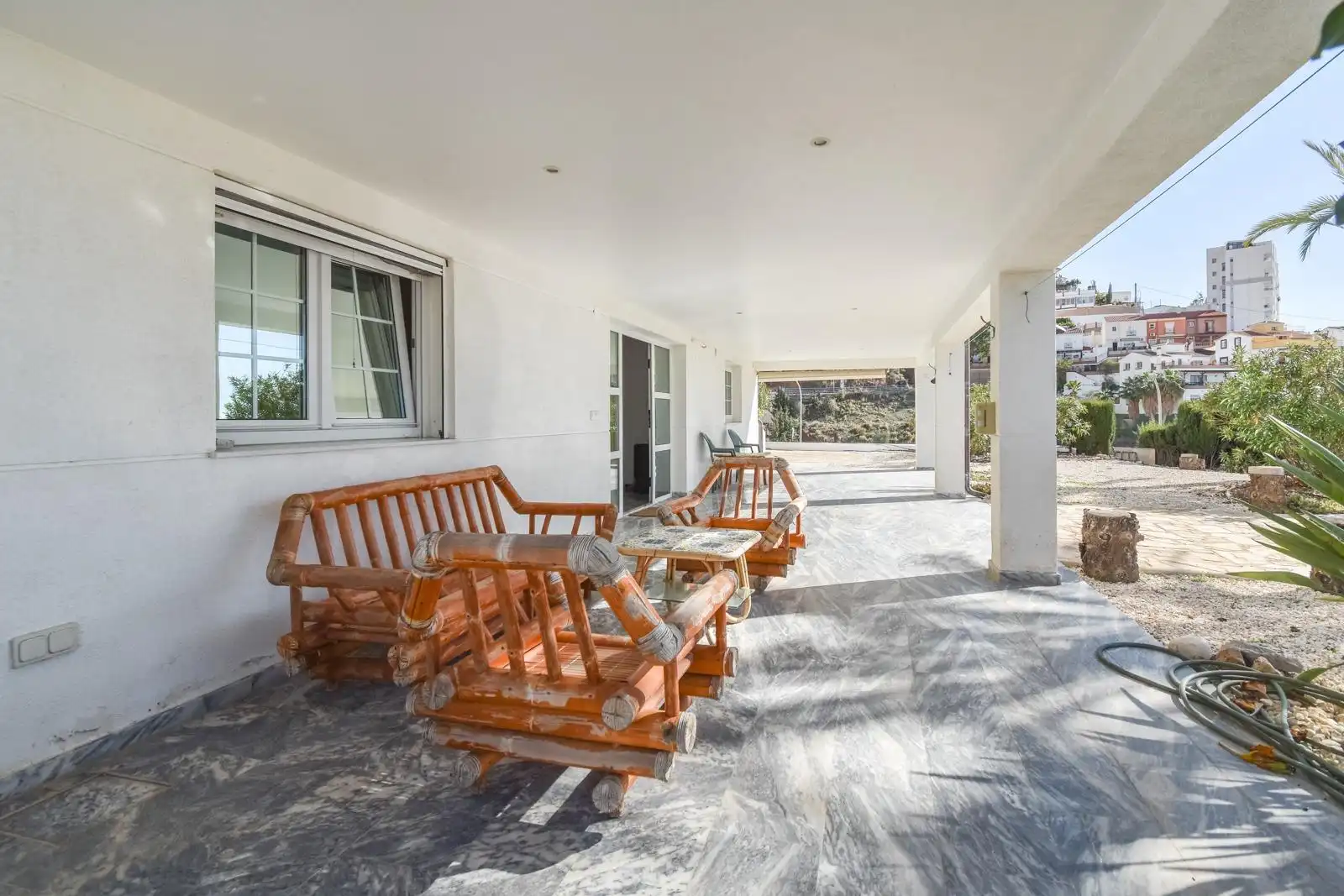 Terraza de Casa o chalet de alquiler en Rincón de la Victoria con Aire acondicionado, Calefacción y Jardín privado